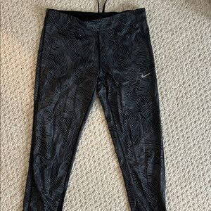 Nike Black and Gray Skinny Pants